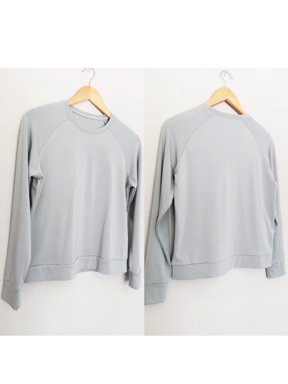 Cozy Earth Brushed Bamboo Pullover Crew Women's S Dawn Blue Gray Lounge SOFT $78 - Picture 14 of 14